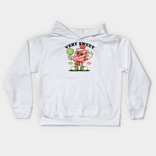 Very sweet, cute candy mascot Kids Hoodie